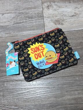 Squishmallows | Carl The Cheese Burger 'Sun's Out Buns Out' Pouch *NWT